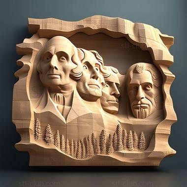 3D model mount rushmore (STL)